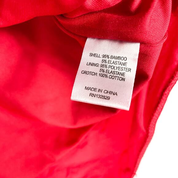 Lovers & Friends Jupiter Bodysuit Red‎ Front Ruched Sz S Pull On Short Sleeve - Picture 10 of 13